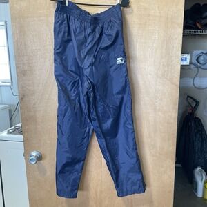 Starter Women's Breakaway Track Pants Size Large Navy‎ VTG 90s Y2K